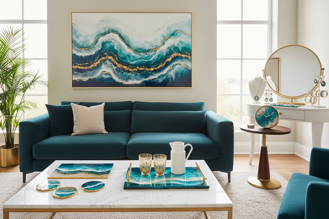 10 Creative Ways to Style Resin Art in Your Home Décor
